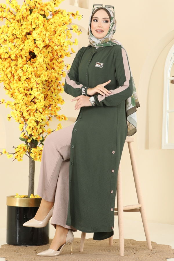 Modaselvim الاطقم طقم اخضر عفني 2752SL432