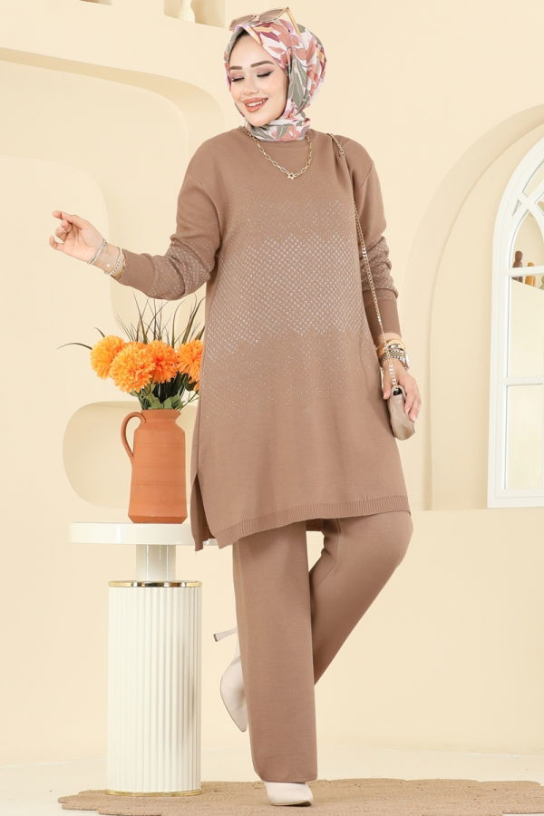 Modaselvim الاطقم طقم عسلي فاتح 2754AYD574