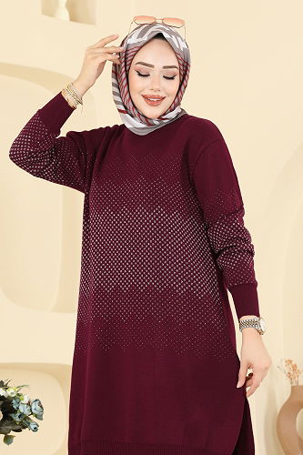 moda selvim Combined 2754AYD574 Burgundy - Thumbnail