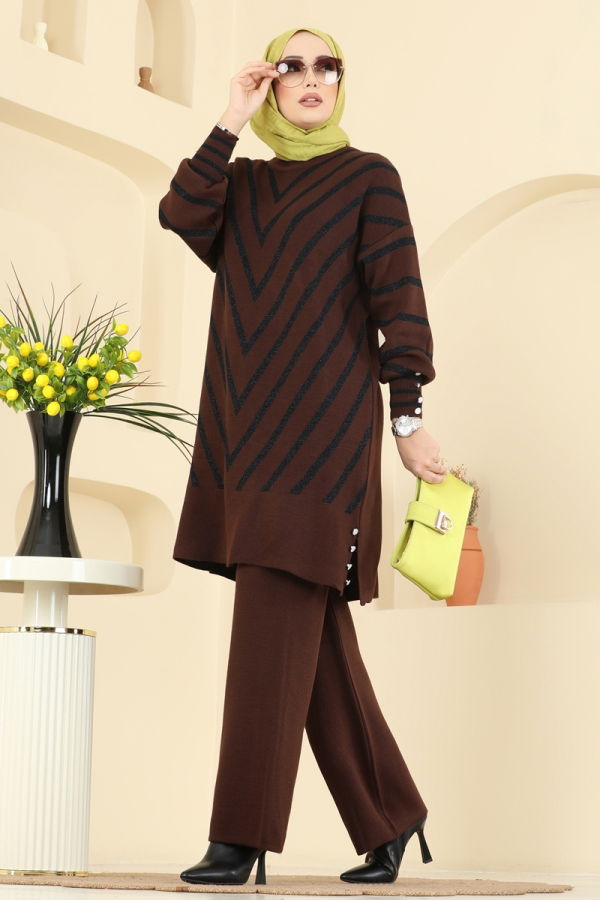 Modaselvim الاطقم طقم بني 2755AYD574