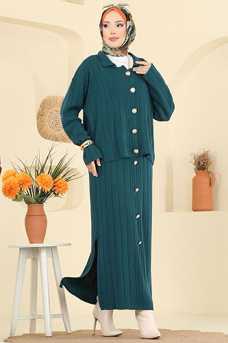 moda selvim طقم بترولي 2757AYD574 - Thumbnail