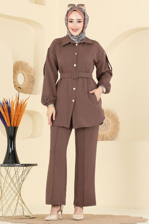 Modaselvim الاطقم طقم بيج غامق 2757SL432