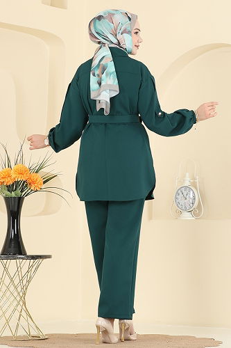 moda selvim طقم بترولي 2757SL432 - Thumbnail