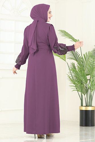 moda selvim Combined 2758ASMK1074 Dark Lilac - Thumbnail