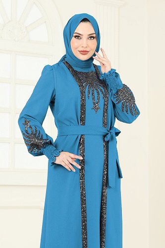 moda selvim Combined 2758ASMK1074 Turquoise - Thumbnail