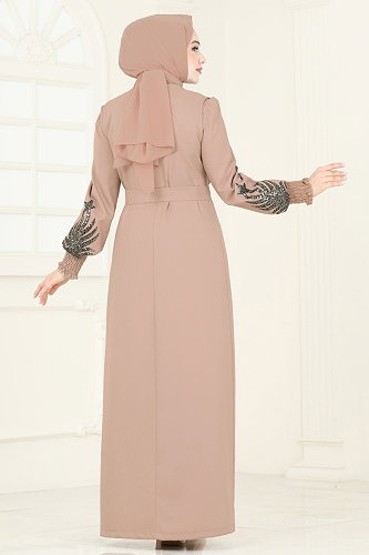moda selvim طقم بيج 2758ASMK1074 - Thumbnail