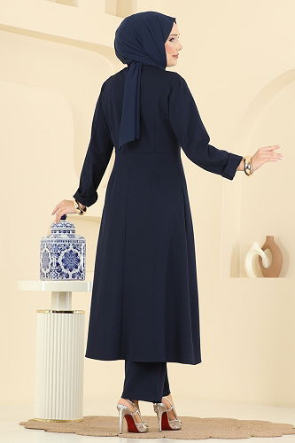 moda selvim طقم كحلي 2758SL432 - Thumbnail