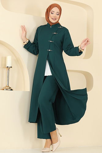 moda selvim طقم بترولي 2758SL432 - Thumbnail