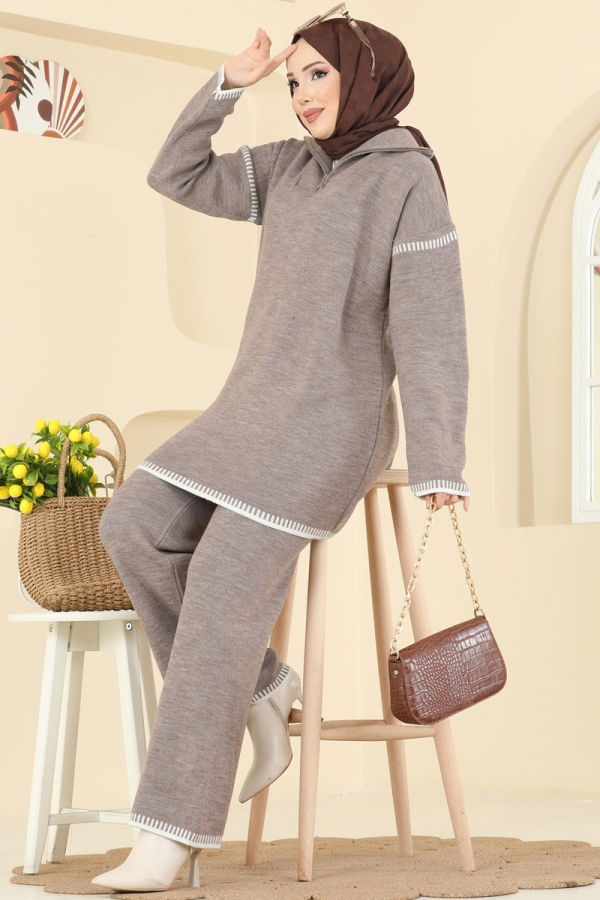 Modaselvim الاطقم طقم بيج غامق 2759AYD574