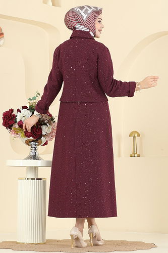 moda selvim Combined 2759SL432 Burgundy - Thumbnail