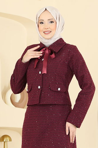 moda selvim Combined 2759SL432 Burgundy - Thumbnail