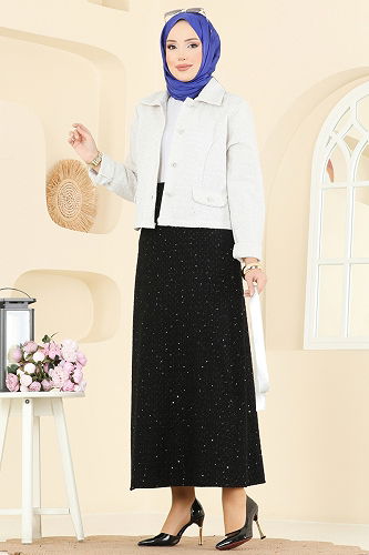 moda selvim طقم سكري واسود 2759SL432 - Thumbnail