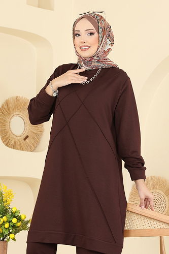 moda selvim Combined 2762AYD574 Brown - Thumbnail