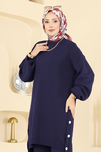 moda selvim Combined 2763AYD574 Navy Blue - Thumbnail