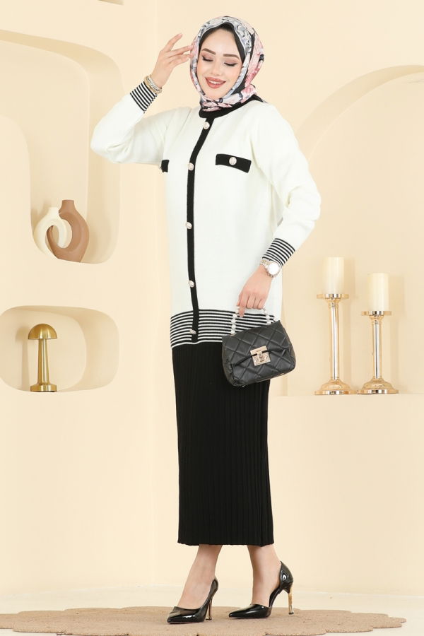 Modaselvim Hijab Combinations Combined 2765AYD574 Black