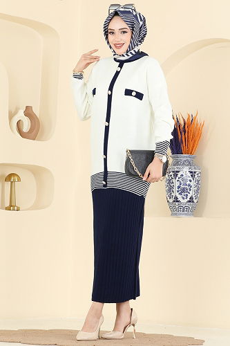 moda selvim Combined 2765AYD574 Navy Blue - Thumbnail