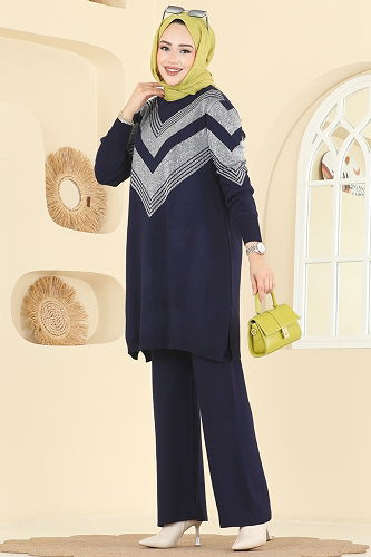 moda selvim Combined 2767AYD574 Navy Blue - Thumbnail