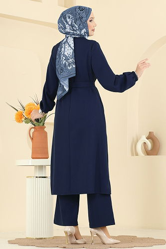 moda selvim طقم كحلي 2767SL432 - Thumbnail