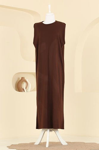 moda selvim طقم بني 2768AYD574 - Thumbnail