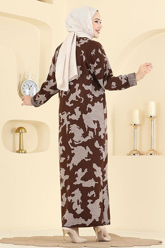 moda selvim طقم بني 2768AYD574 - Thumbnail