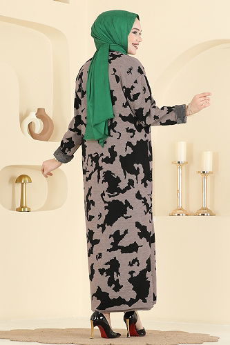 moda selvim طقم بيج غامق 2768AYD574 - Thumbnail