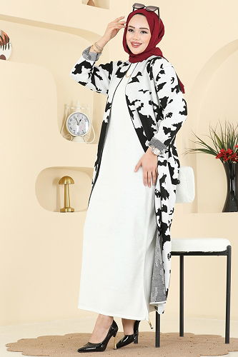 moda selvim طقم سكري 2768AYD574 - Thumbnail