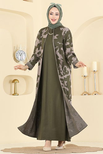 moda selvim Combined 2768AYD574 Khaki - Thumbnail