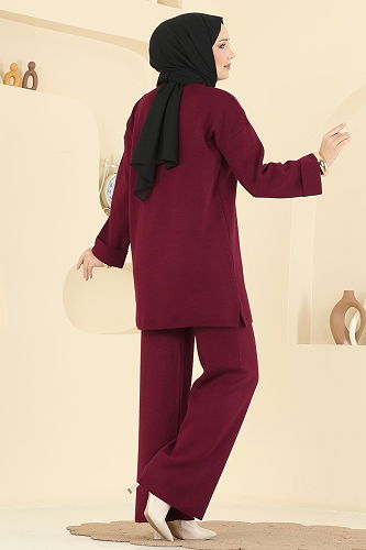 moda selvim Combined 2771AYD574 Burgundy - Thumbnail