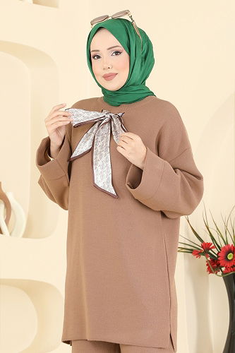 moda selvim طقم لاتيه 2771AYD574 - Thumbnail