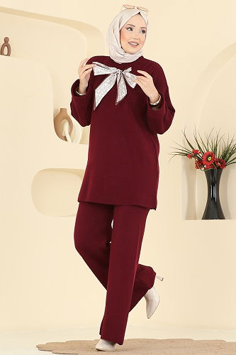 moda selvim Combined 2771AYD574 Light Burgundy - Thumbnail