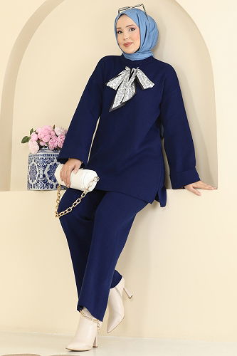 moda selvim Combined 2771AYD574 Navy Blue - Thumbnail