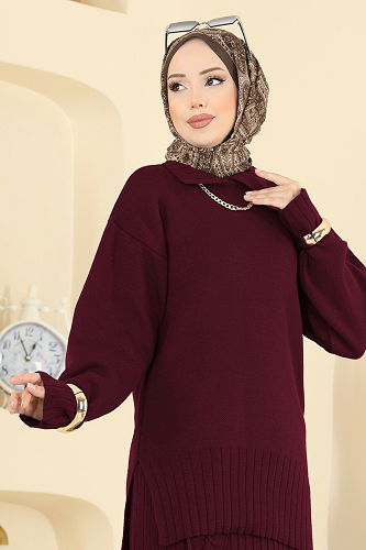 moda selvim Combined 2773AYD574 Burgundy - Thumbnail