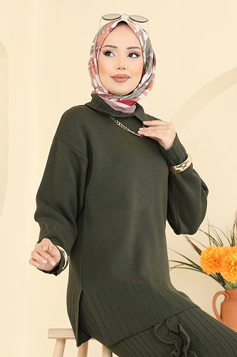 moda selvim Combined 2773AYD574 Khaki - Thumbnail