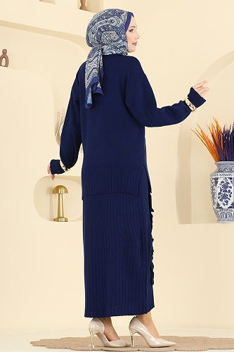 moda selvim Combined 2773AYD574 Navy Blue - Thumbnail