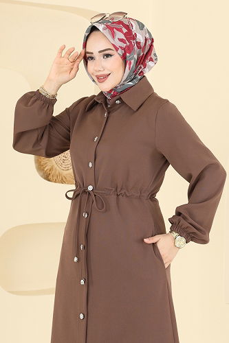 moda selvim طقم بني 2773SL432 - Thumbnail