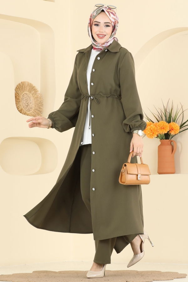 Modaselvim الاطقم طقم اخضر عفني 2773SL432