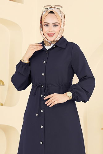 moda selvim طقم كحلي 2773SL432 - Thumbnail