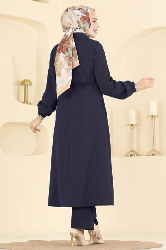 moda selvim طقم كحلي 2773SL432 - Thumbnail