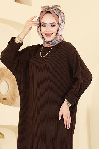 moda selvim طقم بني 2774AYD574 - Thumbnail