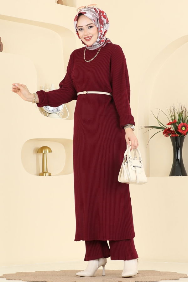 Modaselvim الاطقم طقم خمري 2774AYD574