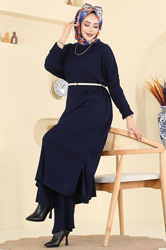 moda selvim Combined 2774AYD574 Navy Blue - Thumbnail