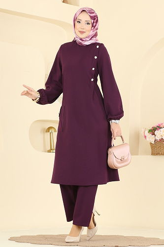 moda selvim Combined 2774MH427 Damson - Thumbnail