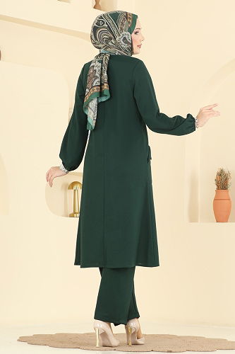 moda selvim طقم زيتي 2774MH427 - Thumbnail