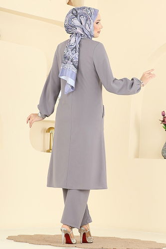 moda selvim Combined 2774MH427 Gray - Thumbnail