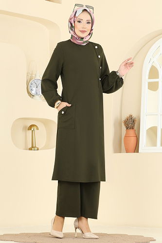 moda selvim Combined 2774MH427 Khaki - Thumbnail