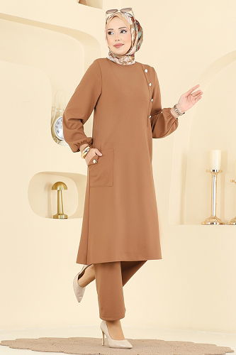 moda selvim طقم لاتيه 2774MH427 - Thumbnail