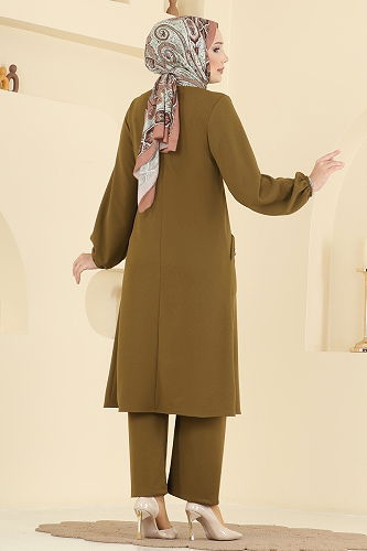 moda selvim Combined 2774MH427 Oil Green - Thumbnail