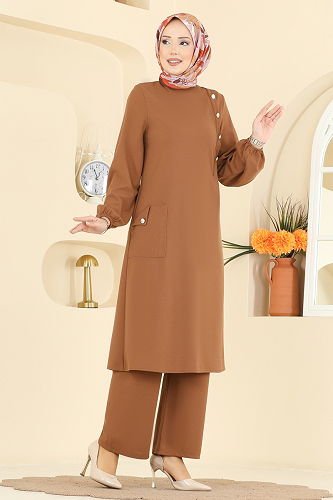 moda selvim Combined 2774MH427 Tan - Thumbnail