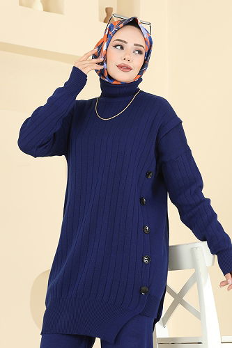 moda selvim Combined 2775AYD574 Navy Blue - Thumbnail