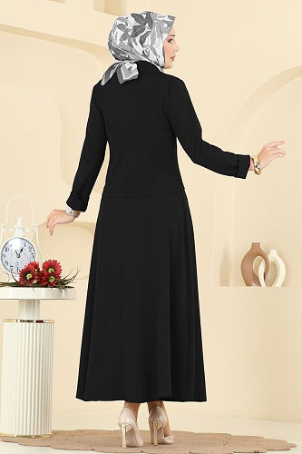 moda selvim طقم أسود 2775SL432 - Thumbnail